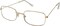 4E's Novelty Old Person Costume Glasses for Kids Adults Gold Rectangular Fake Eyeglasses Old Lady Glasses for 100th Day of School Costume Dress Up Accessory